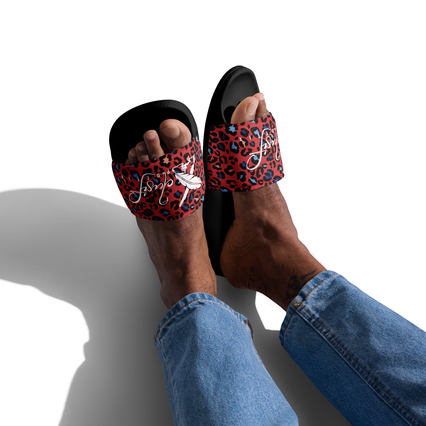 XCLUSIF POETIX RED LEOPARD Men’s slides