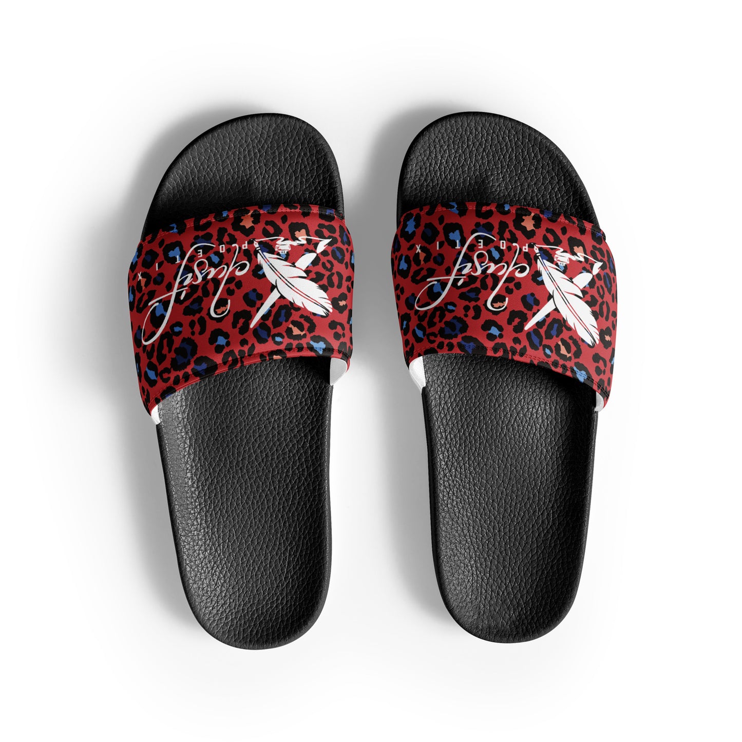 XCLUSIF POETIX RED LEOPARD Men’s slides