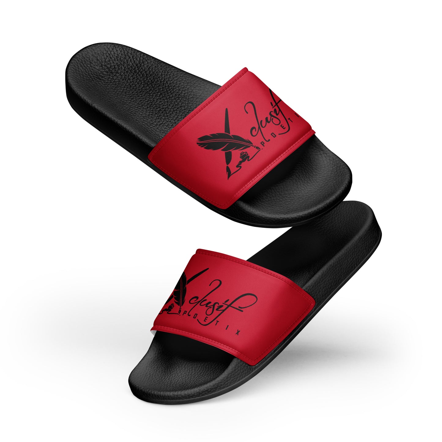 XCLUSIF POETIX RED & BLACK LOGO Men’s slides