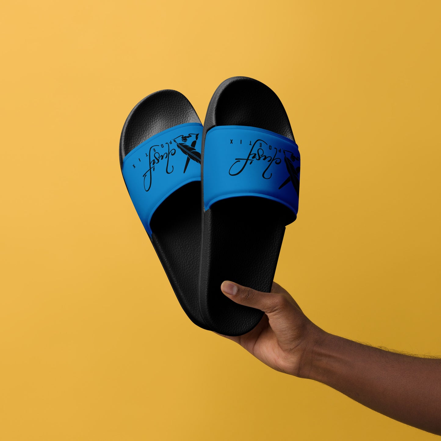 XCLUSIF POETIX BLUE & BLACK Men’s slides