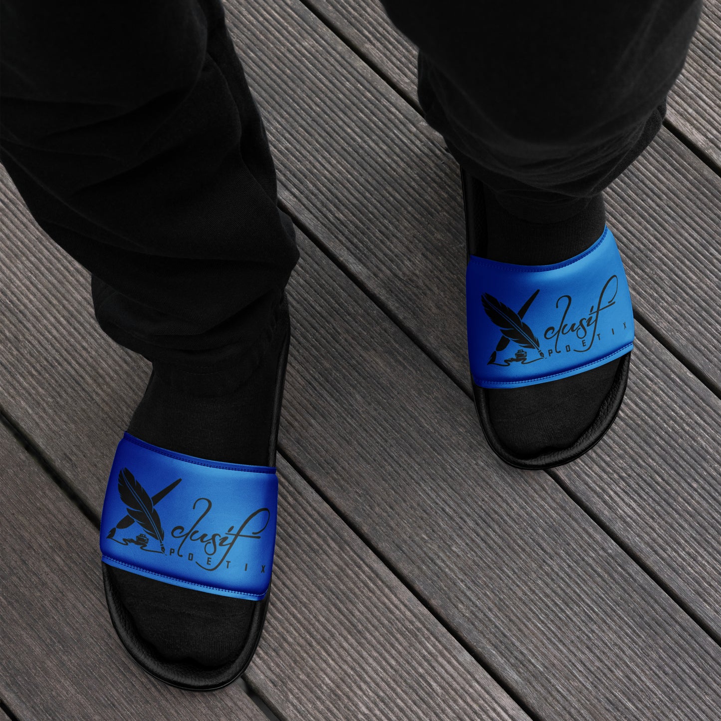 XCLUSIF POETIX BLUE & BLACK Men’s slides