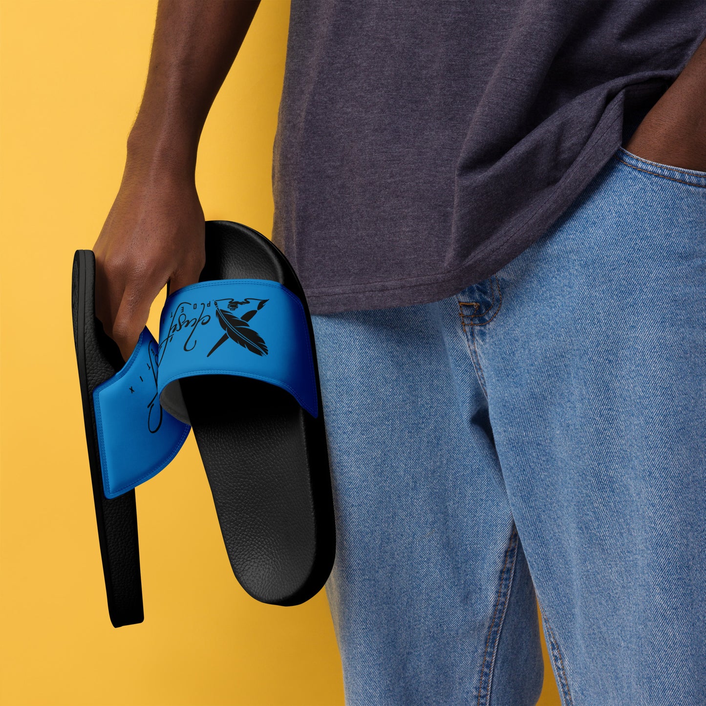 XCLUSIF POETIX BLUE & BLACK Men’s slides