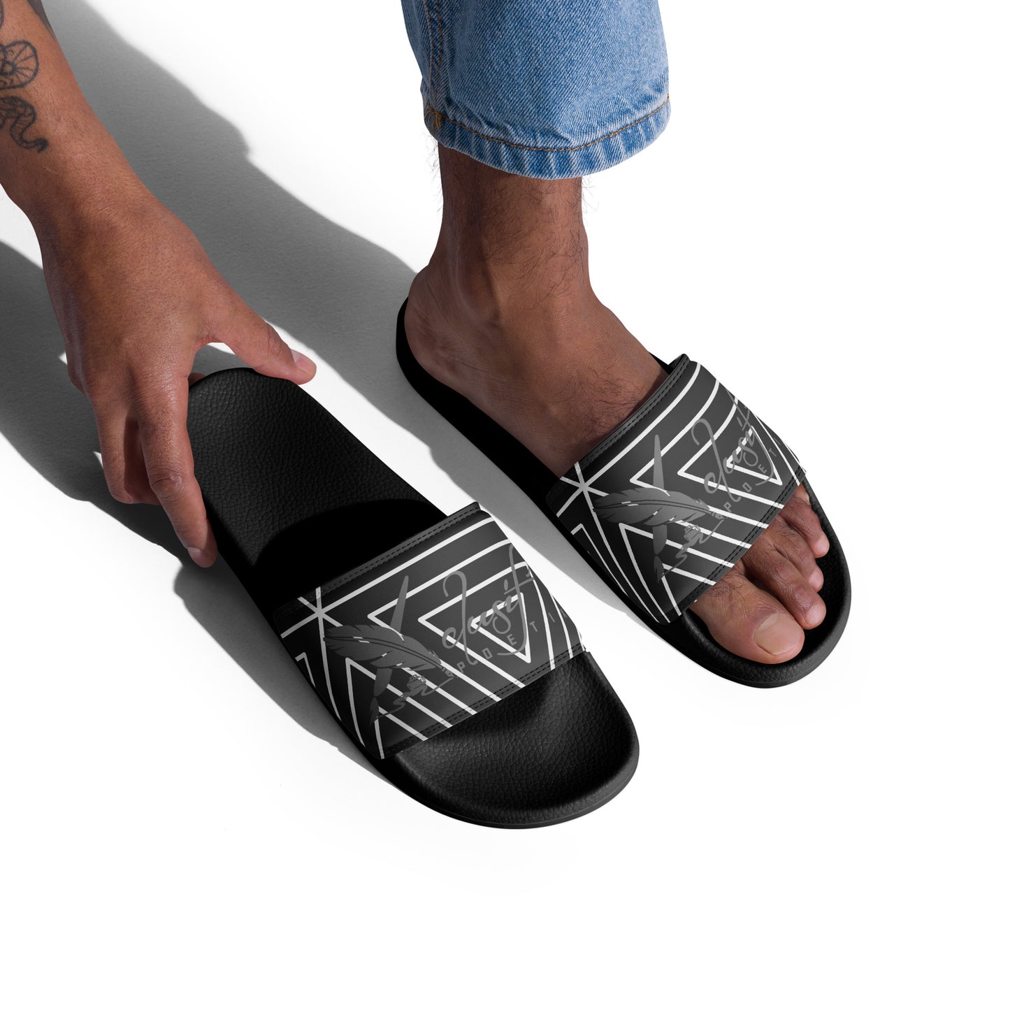 XCLUSIF POETIX BLACK TRIANGLE Men’s slides