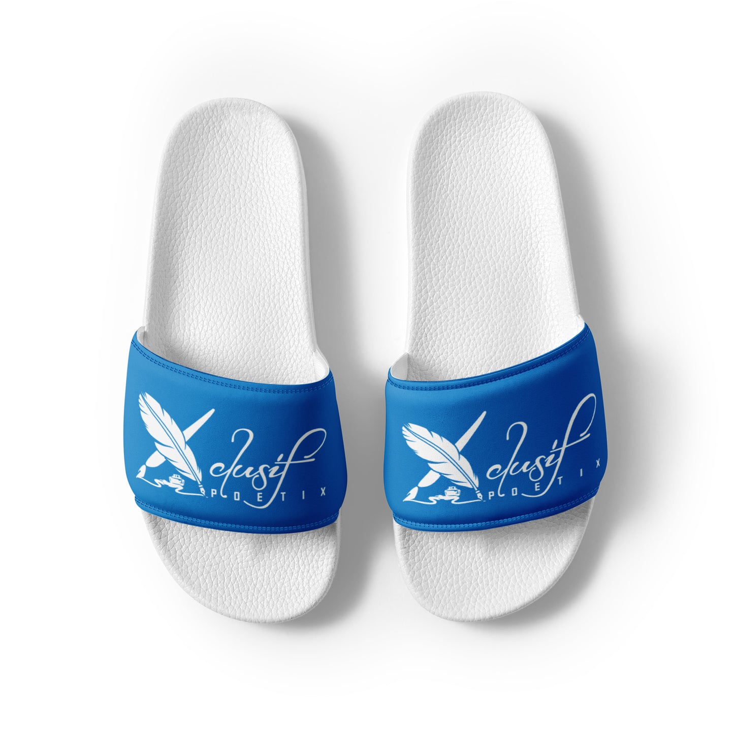 XCLUSIF POETIX BLUE & WHITE Men’s slides