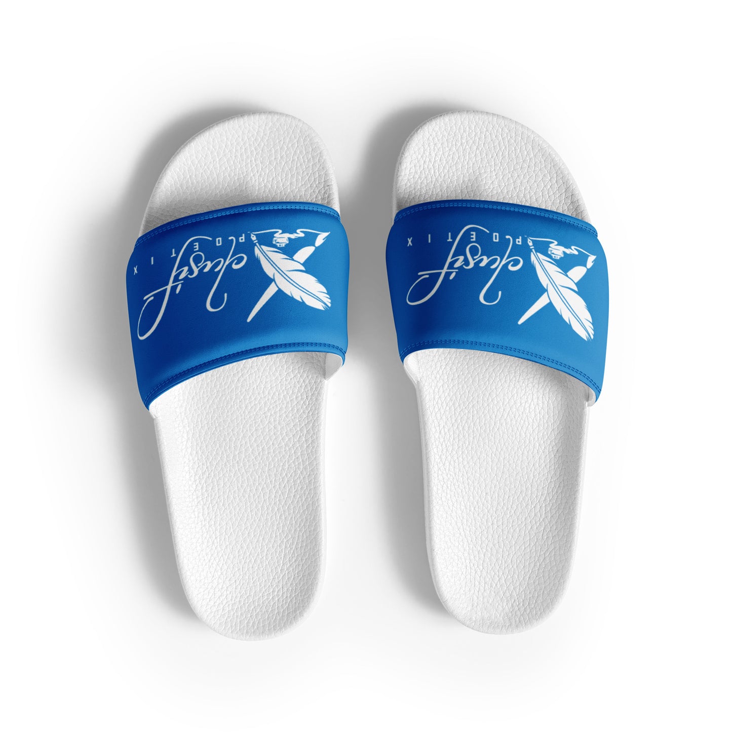 XCLUSIF POETIX BLUE & WHITE Men’s slides