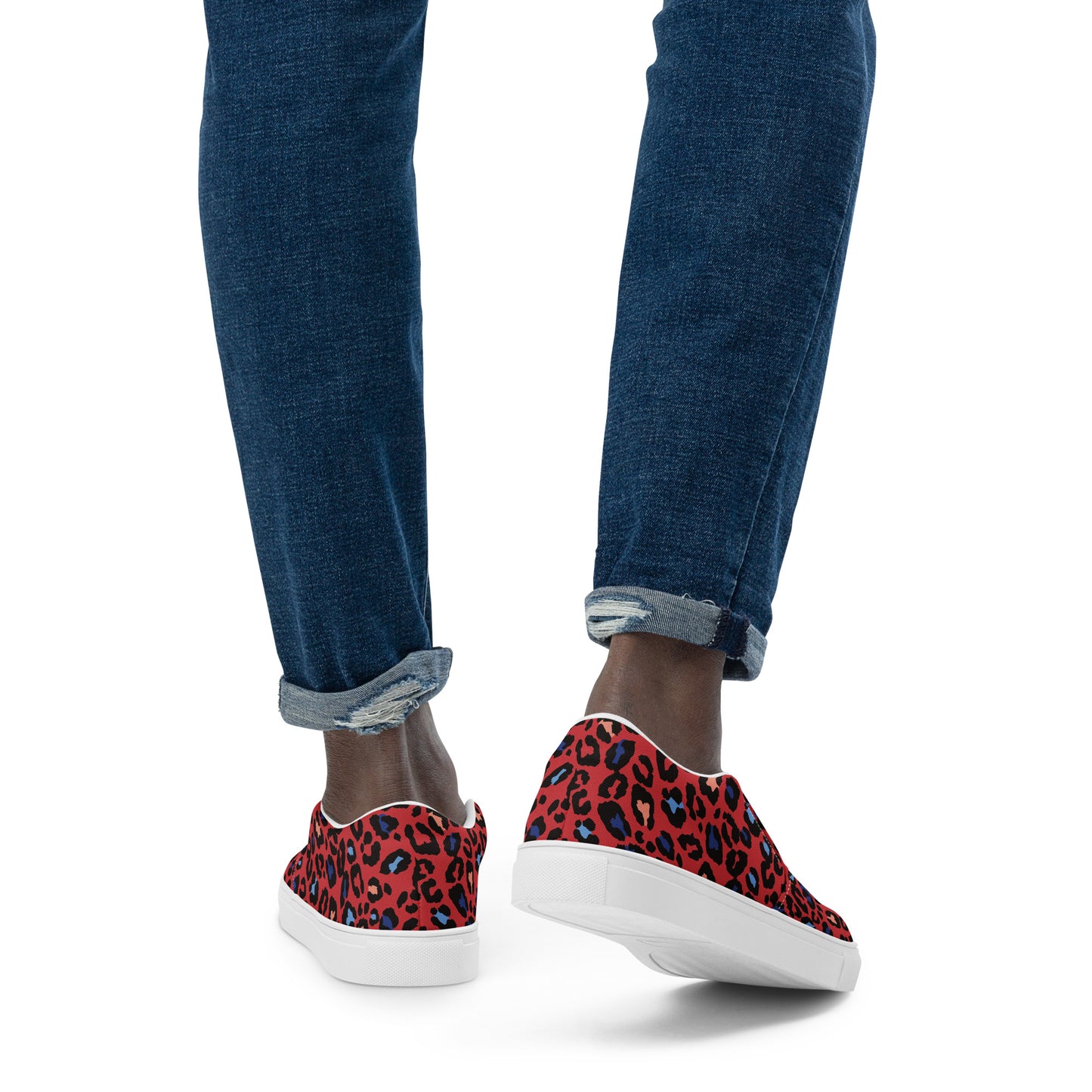 XCLUSIF POETIX RED LEOPARD Men’s slip-on shoes