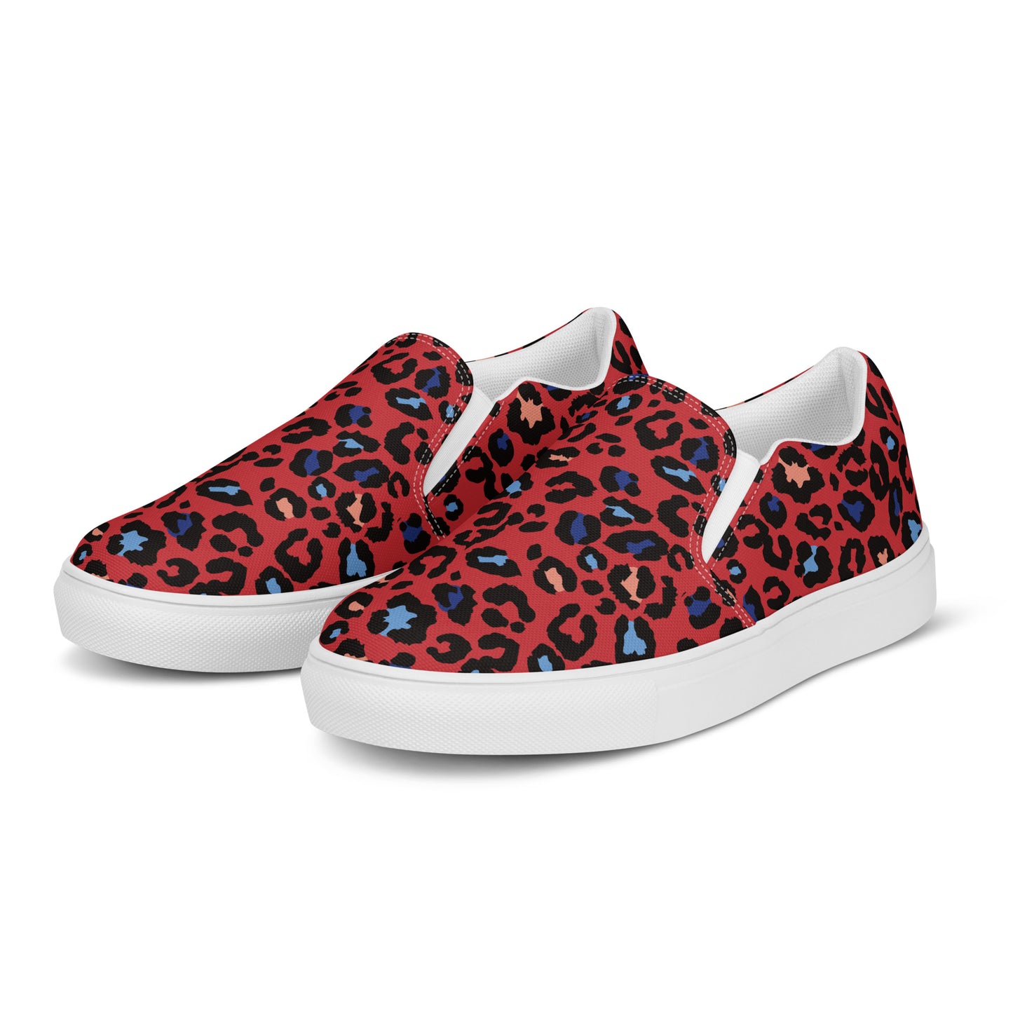 XCLUSIF POETIX RED LEOPARD Men’s slip-on shoes