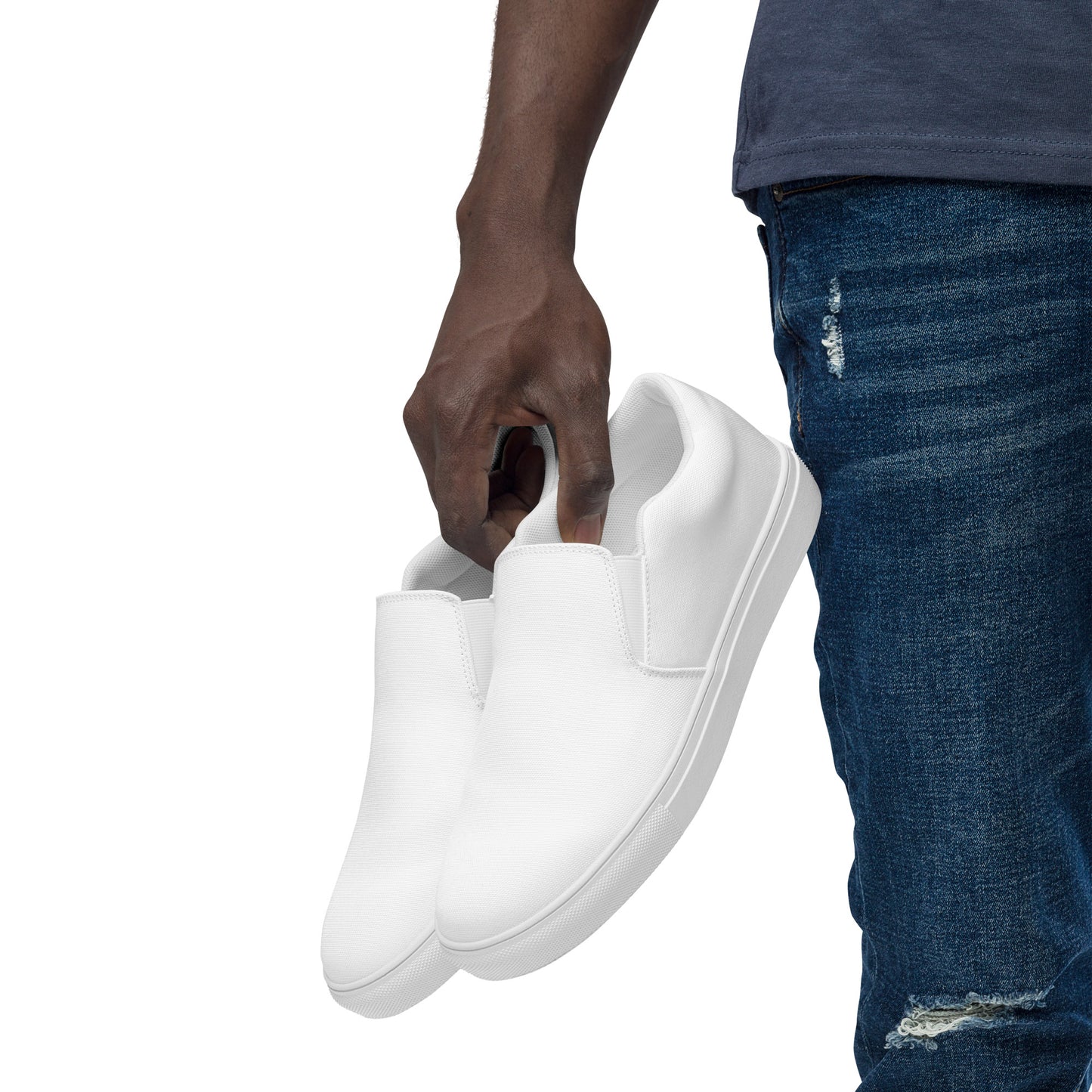 XCLUSIF POETIX WHITE Men’s slip-on shoes