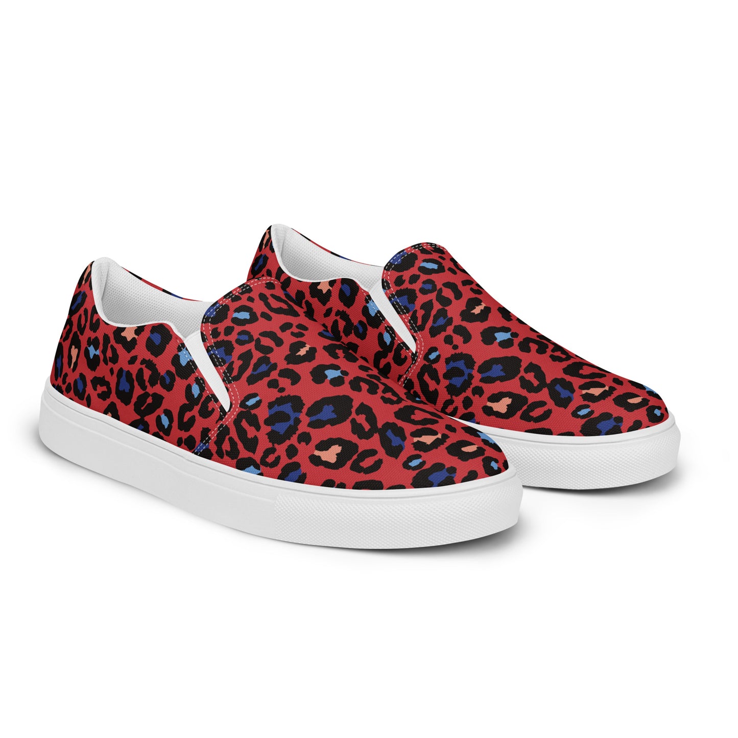 XCLUSIF POETIX RED LEOPARD Men’s slip-on shoes