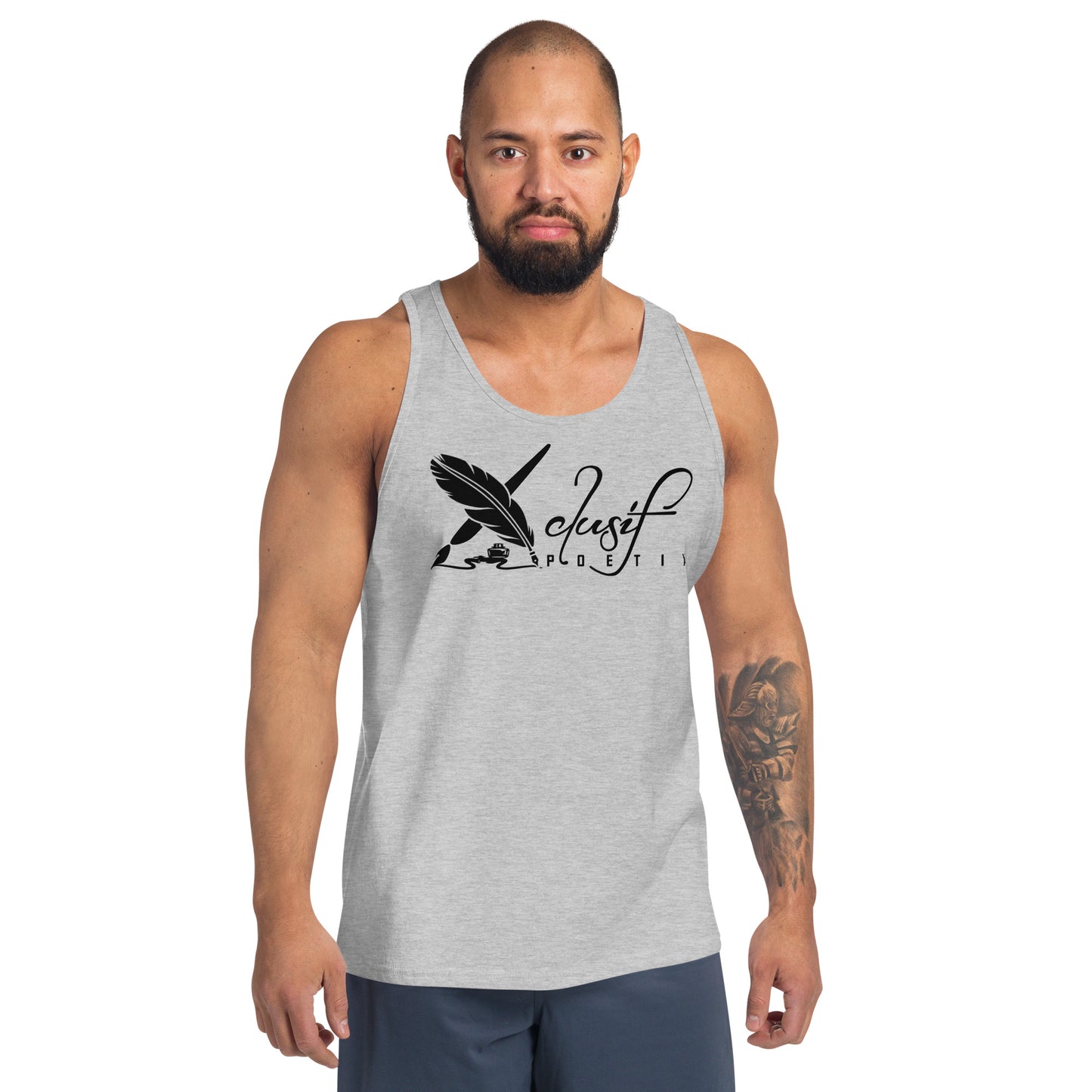 XCLUSIF POETIX RED & BLACK LOGO Unisex Tank Top