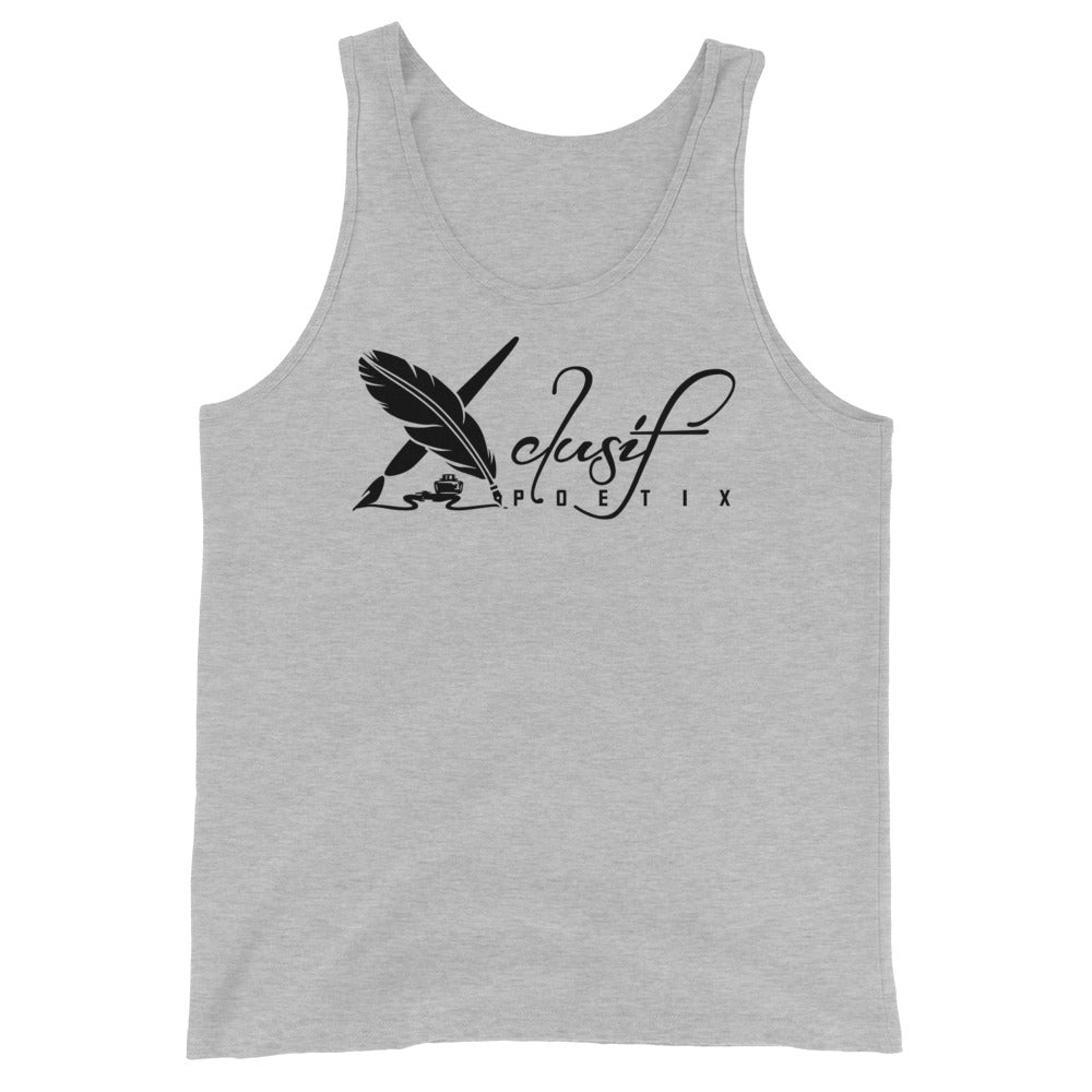 XCLUSIF POETIX BLACK LOGO Unisex Tank Top