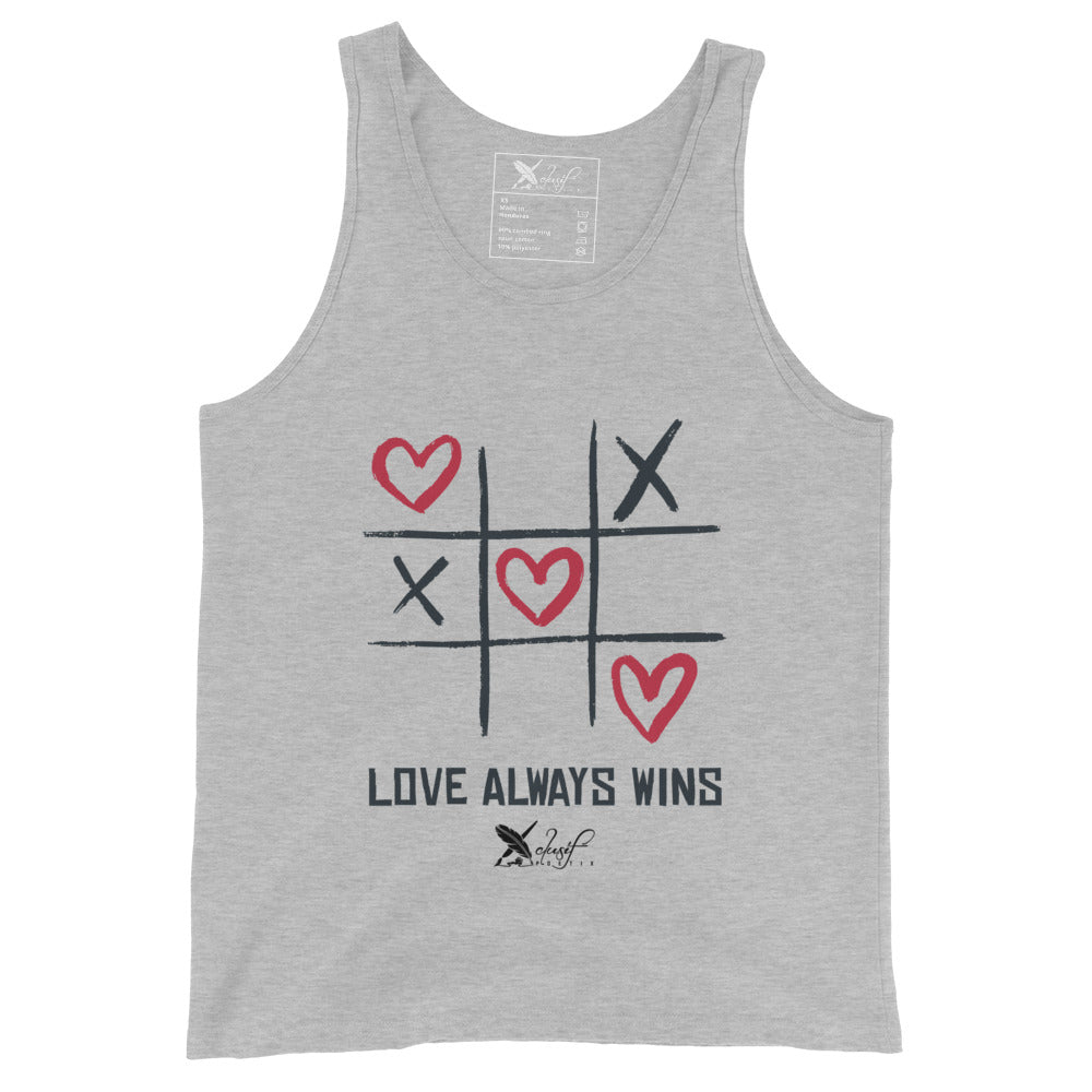 "LOVE ALWAYS WINS" BY XCLUSIF POETIX Unisex Tank Top