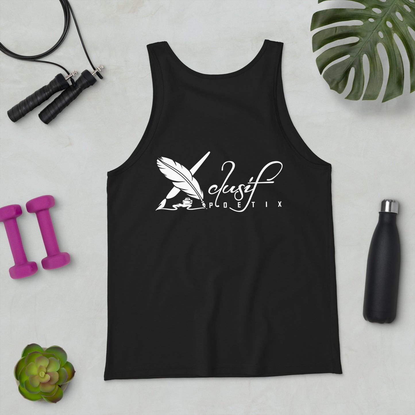 "LIVE FOR WHAT YOU LOVE" BY XCLUSIF POETIX Unisex Tank Top