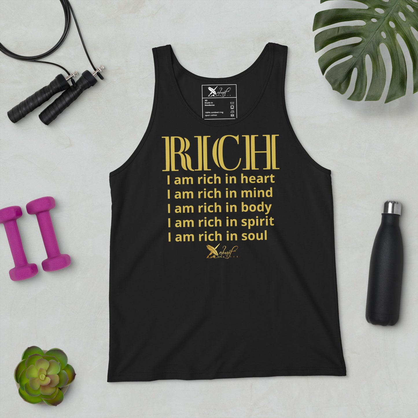 RICH BY XCLUSIF POETIX Unisex Tank Top