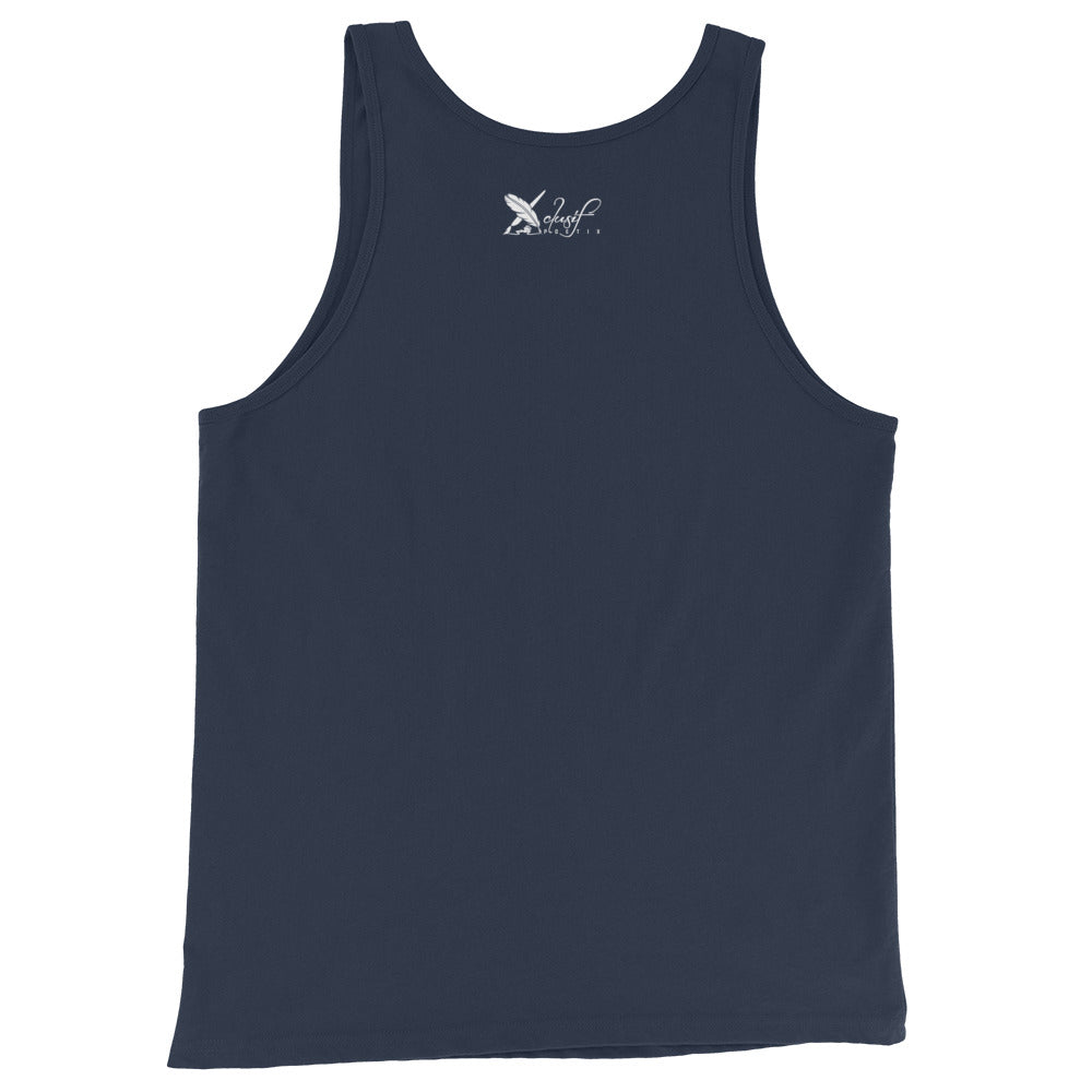 XCLUSIF POETIX WHITE LOGO Unisex Tank Top