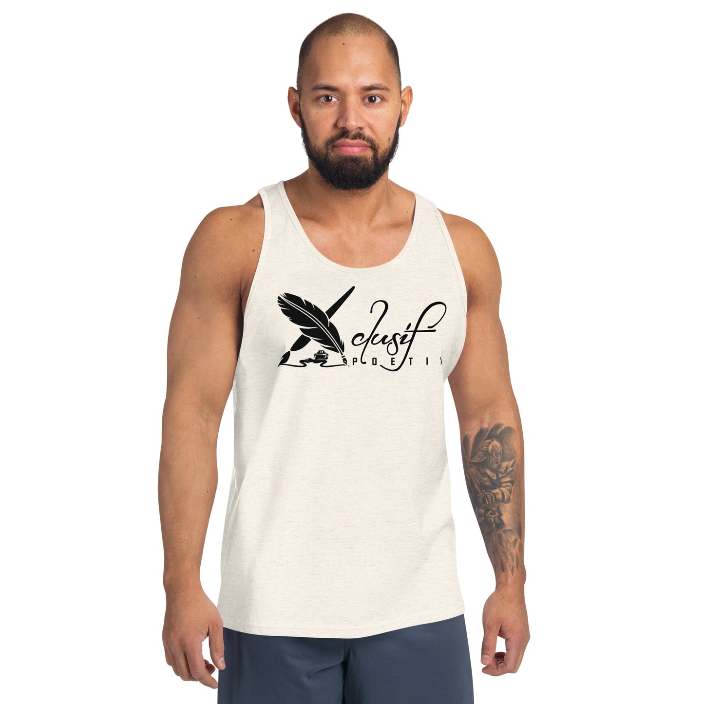 XCLUSIF POETIX RED & BLACK LOGO Unisex Tank Top