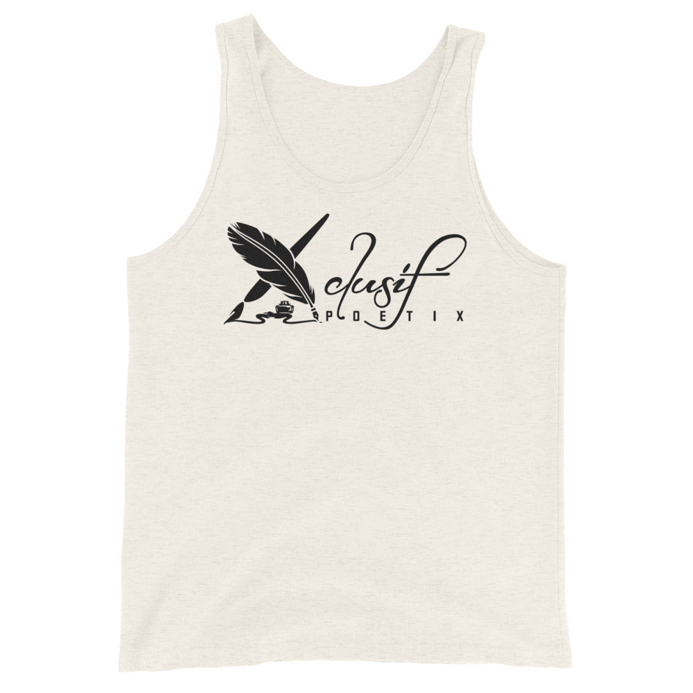 XCLUSIF POETIX BLACK LOGO Unisex Tank Top