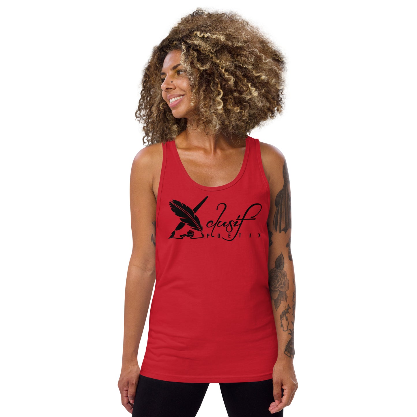 XCLUSIF POETIX BLACK LOGO Unisex Tank Top