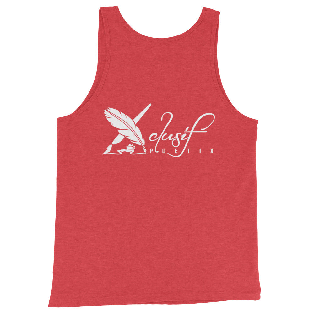 "LIVE FOR WHAT YOU LOVE" BY XCLUSIF POETIX Unisex Tank Top