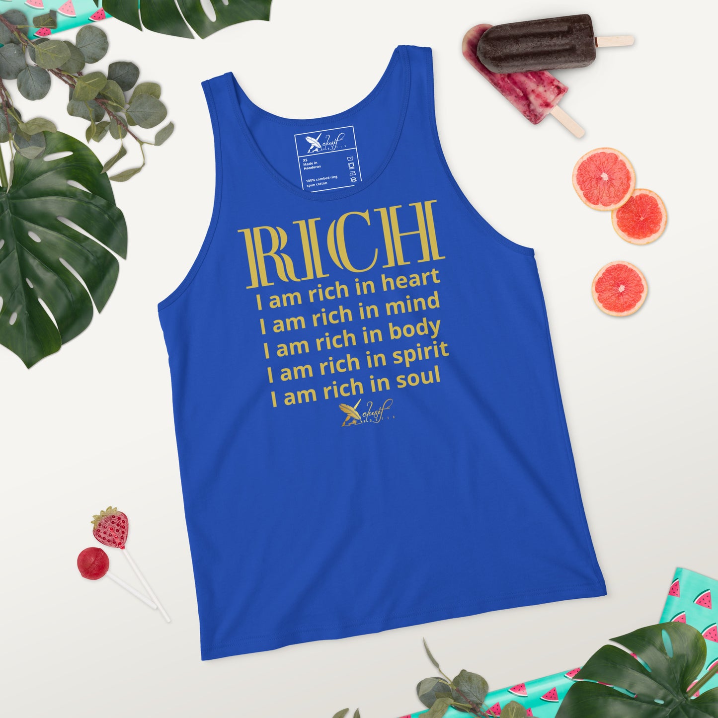 RICH BY XCLUSIF POETIX Unisex Tank Top