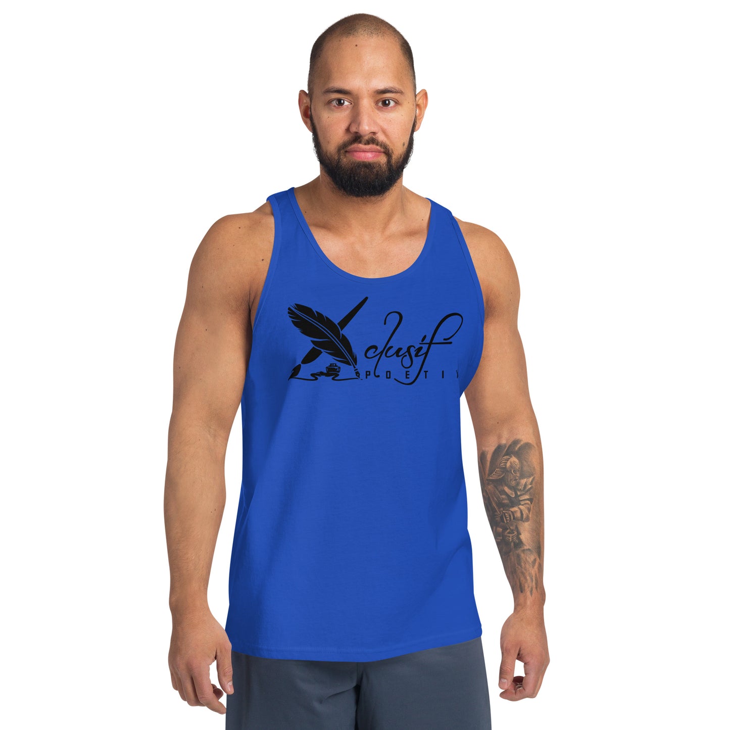 XCLUSIF POETIX RED & BLACK LOGO Unisex Tank Top