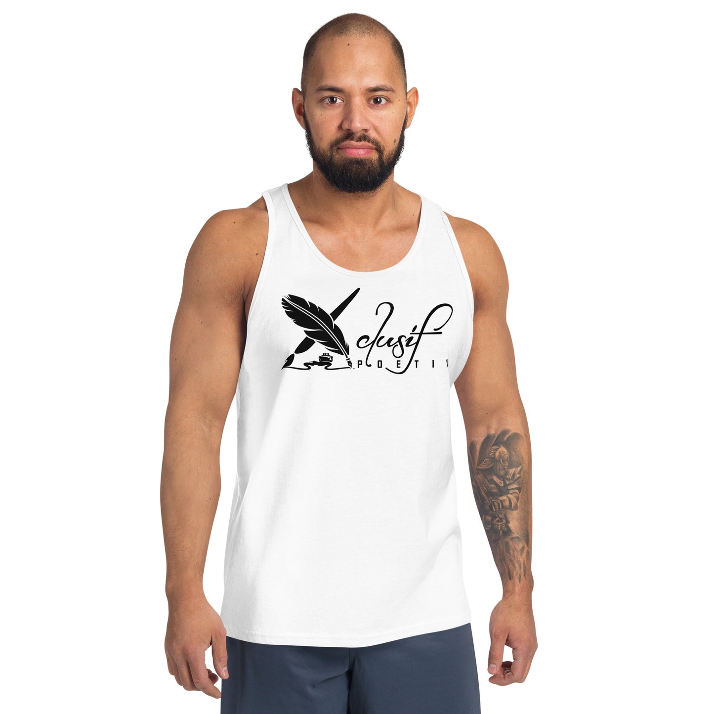 XCLUSIF POETIX BLACK LOGO Unisex Tank Top