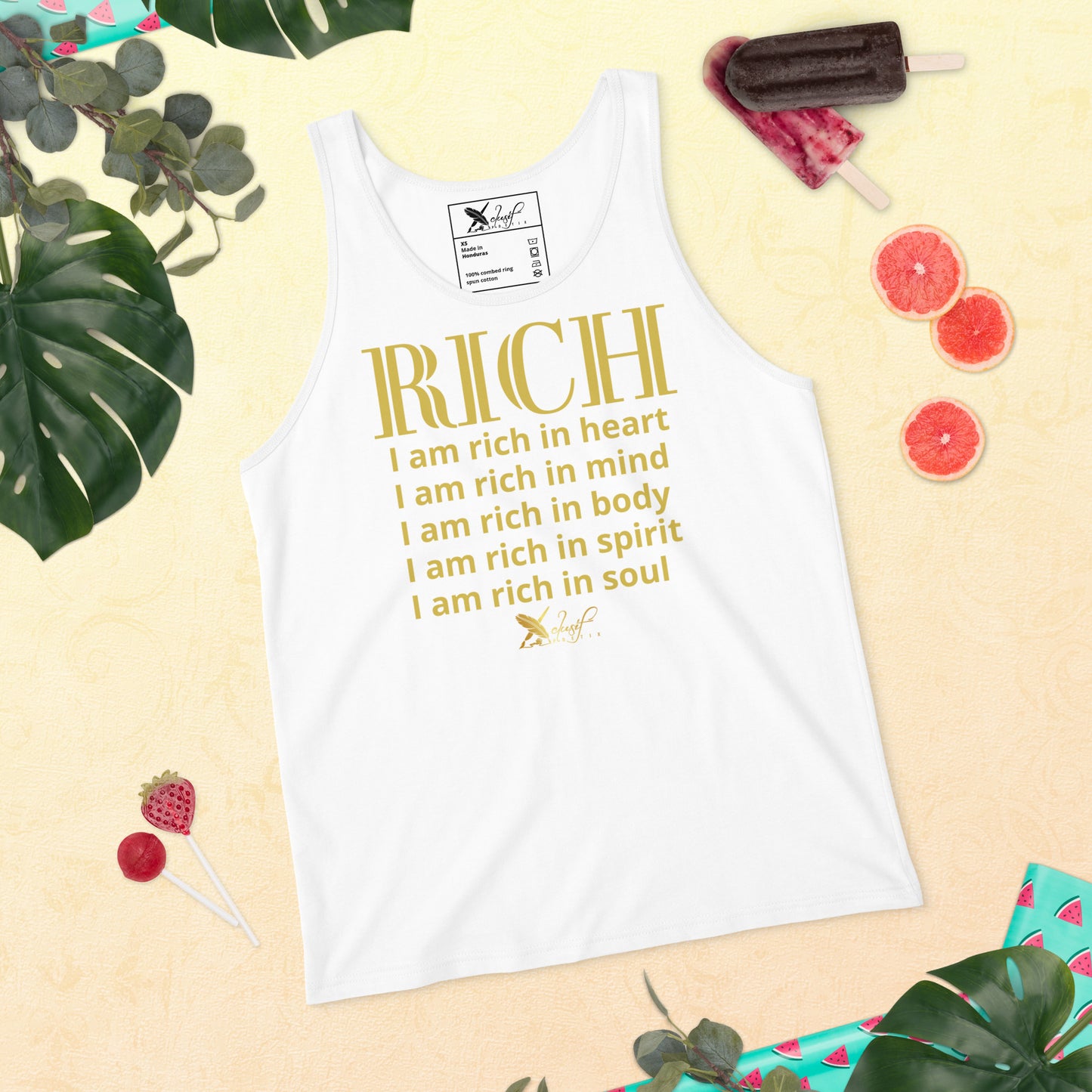 RICH BY XCLUSIF POETIX Unisex Tank Top