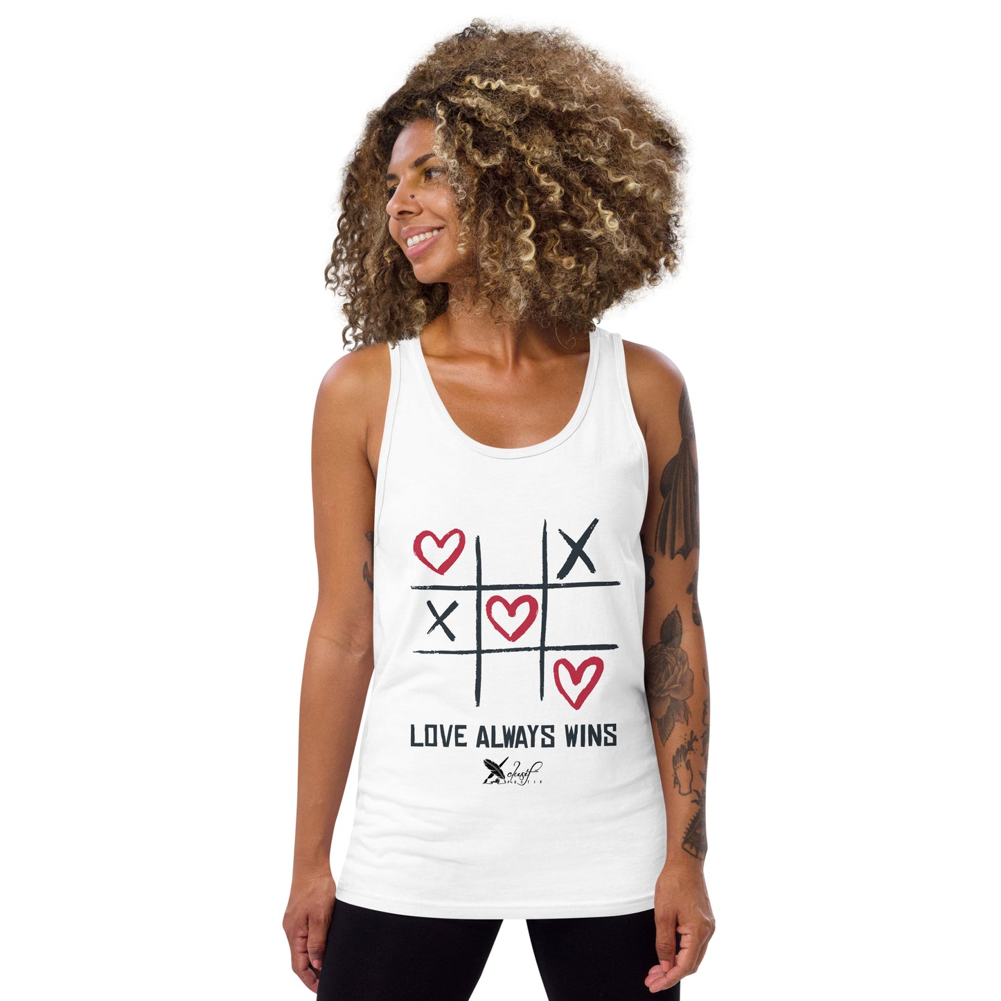 "LOVE ALWAYS WINS" BY XCLUSIF POETIX Unisex Tank Top