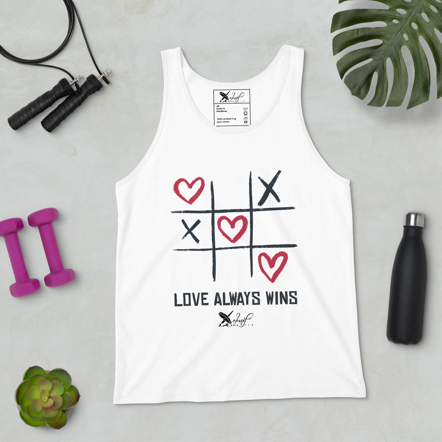 "LOVE ALWAYS WINS" BY XCLUSIF POETIX Unisex Tank Top