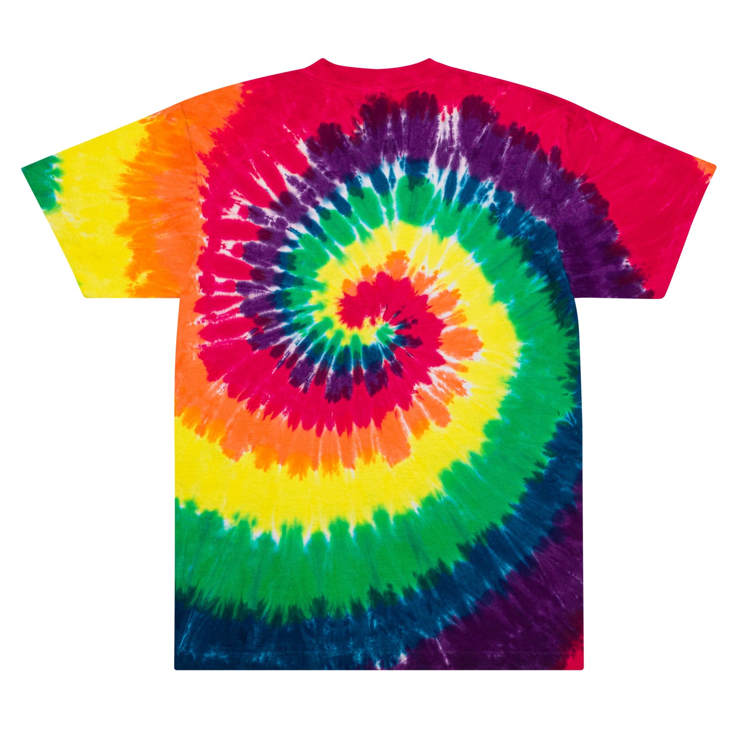 XCLUSIF POETIX WHITE LOGO Oversized tie-dye t-shirt