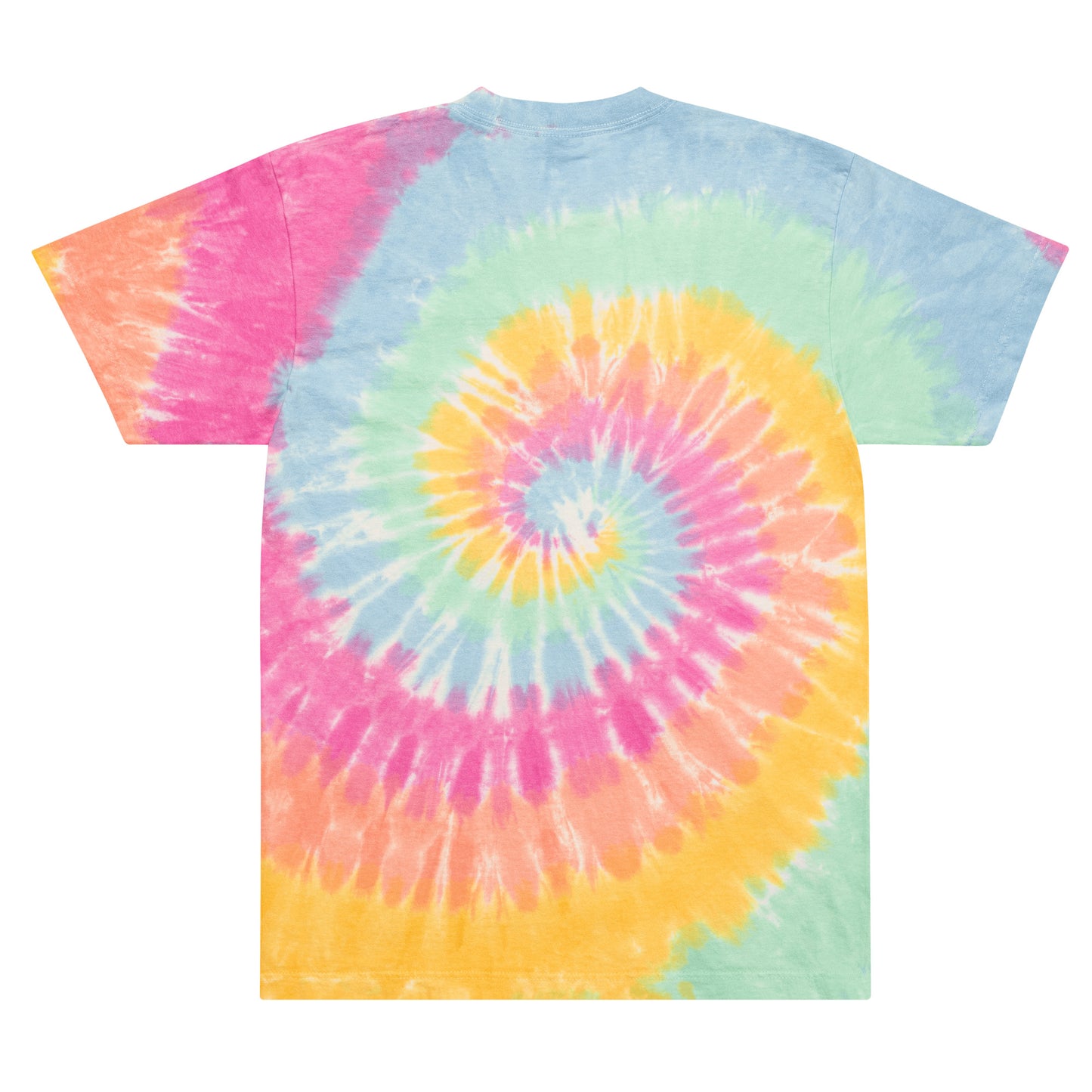 XCLUSIF POETIX WHITE LOGO Oversized tie-dye t-shirt