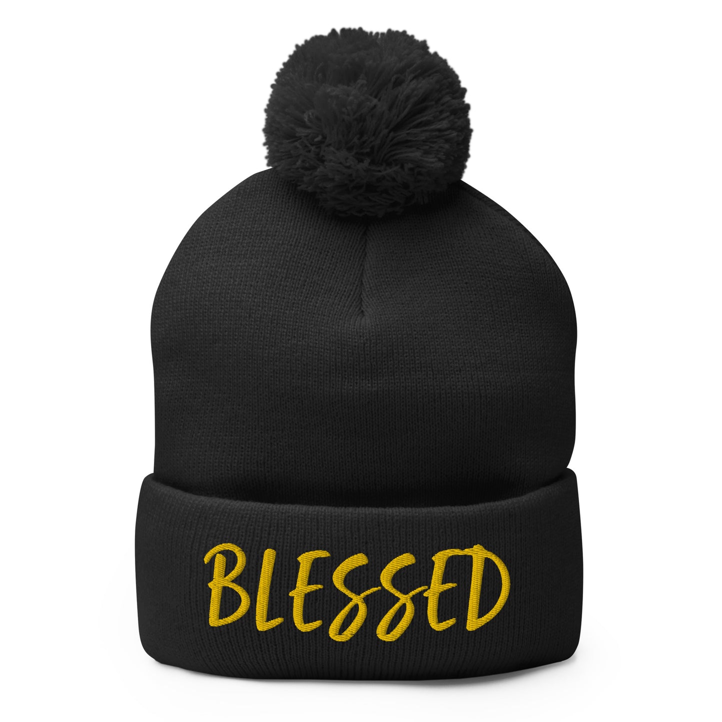 BLESSED BY XCLUSIF POETIX Pom-Pom Beanie