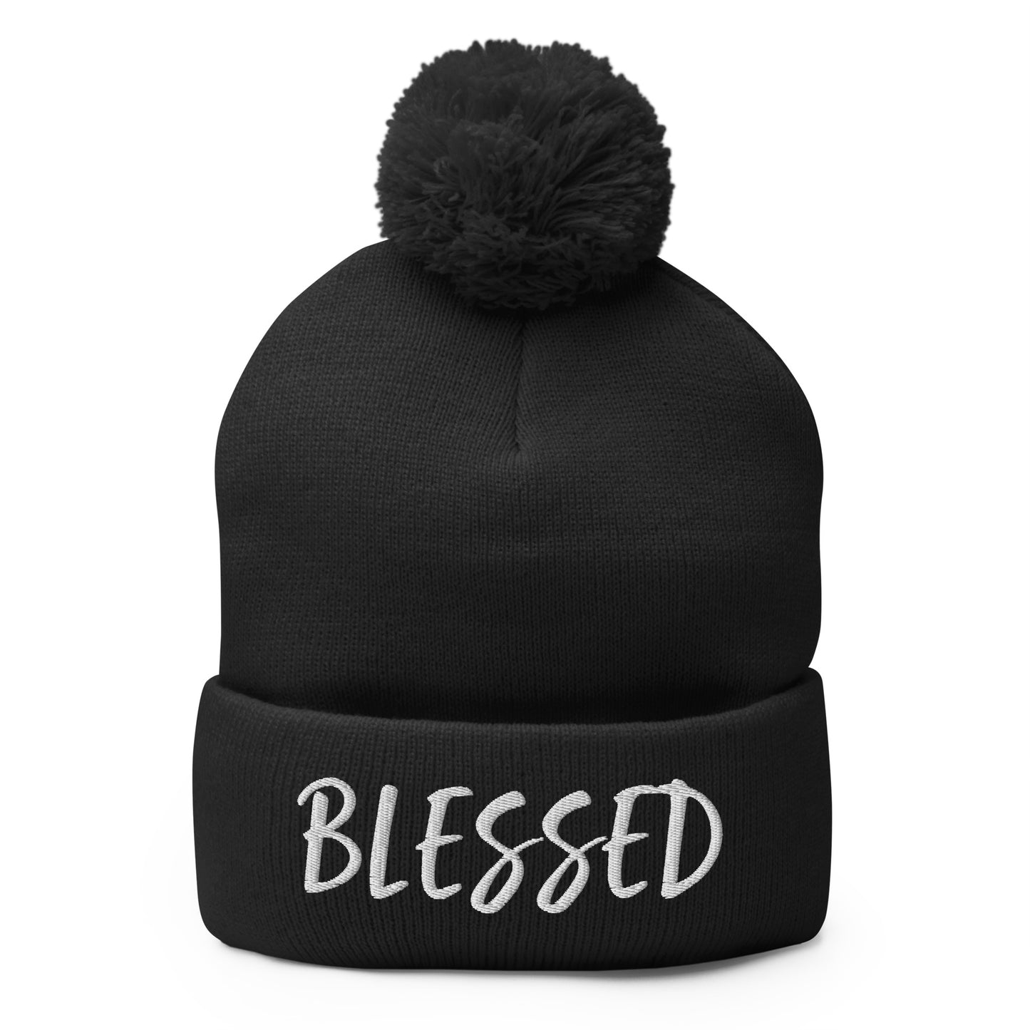 BLESSED BY XCLUSIF POETIX Pom-Pom Beanie