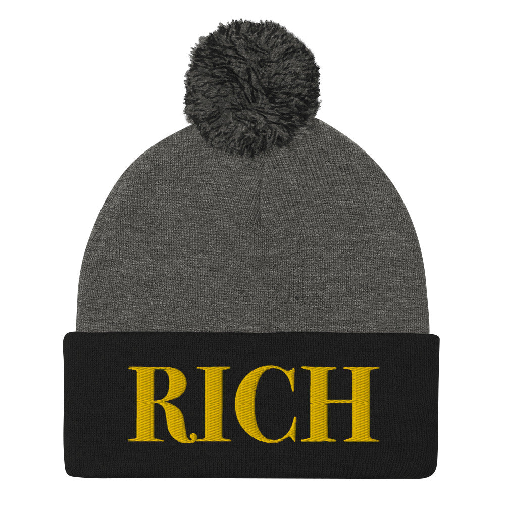 RICH BY XCLUSIF POETIX Pom-Pom Beanie