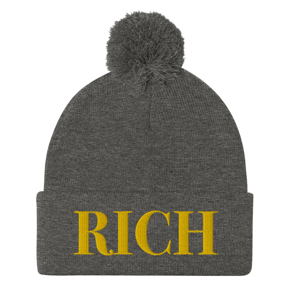 RICH BY XCLUSIF POETIX Pom-Pom Beanie