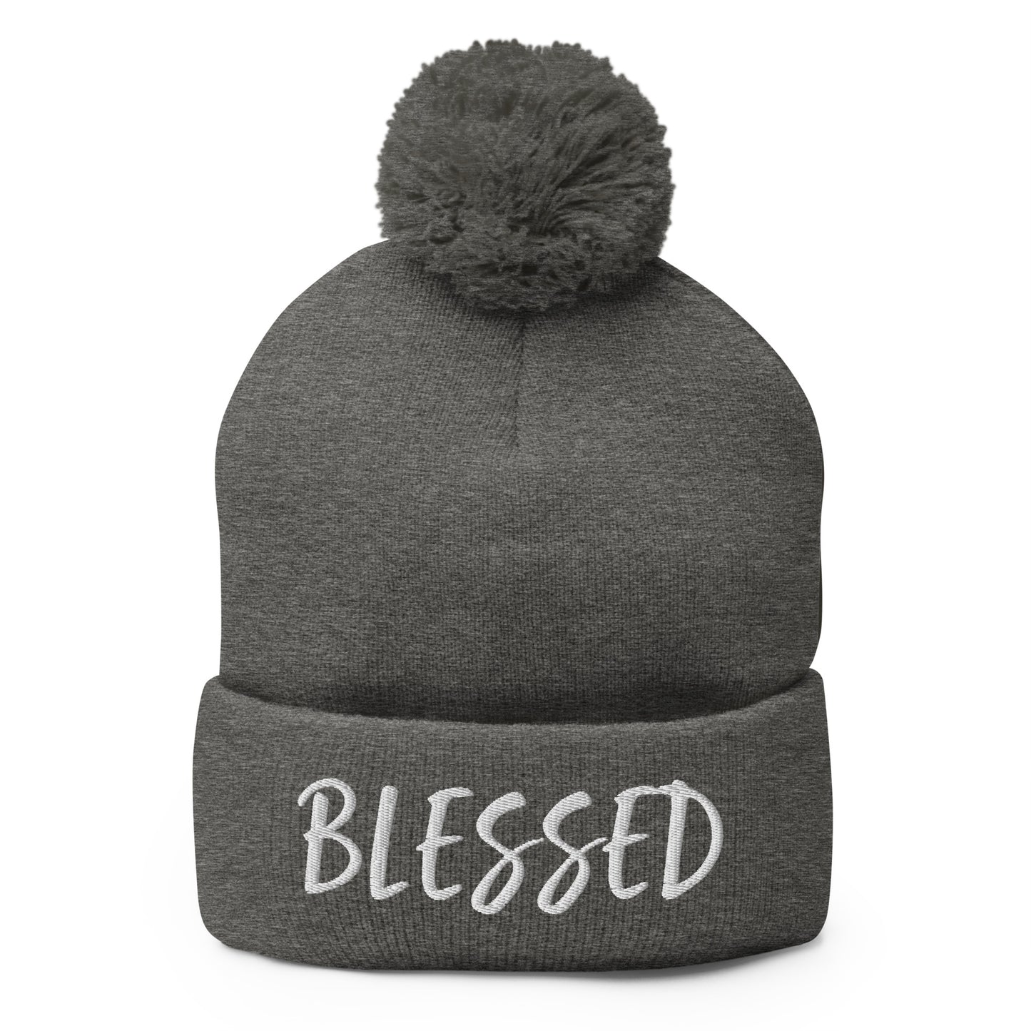 BLESSED BY XCLUSIF POETIX Pom-Pom Beanie