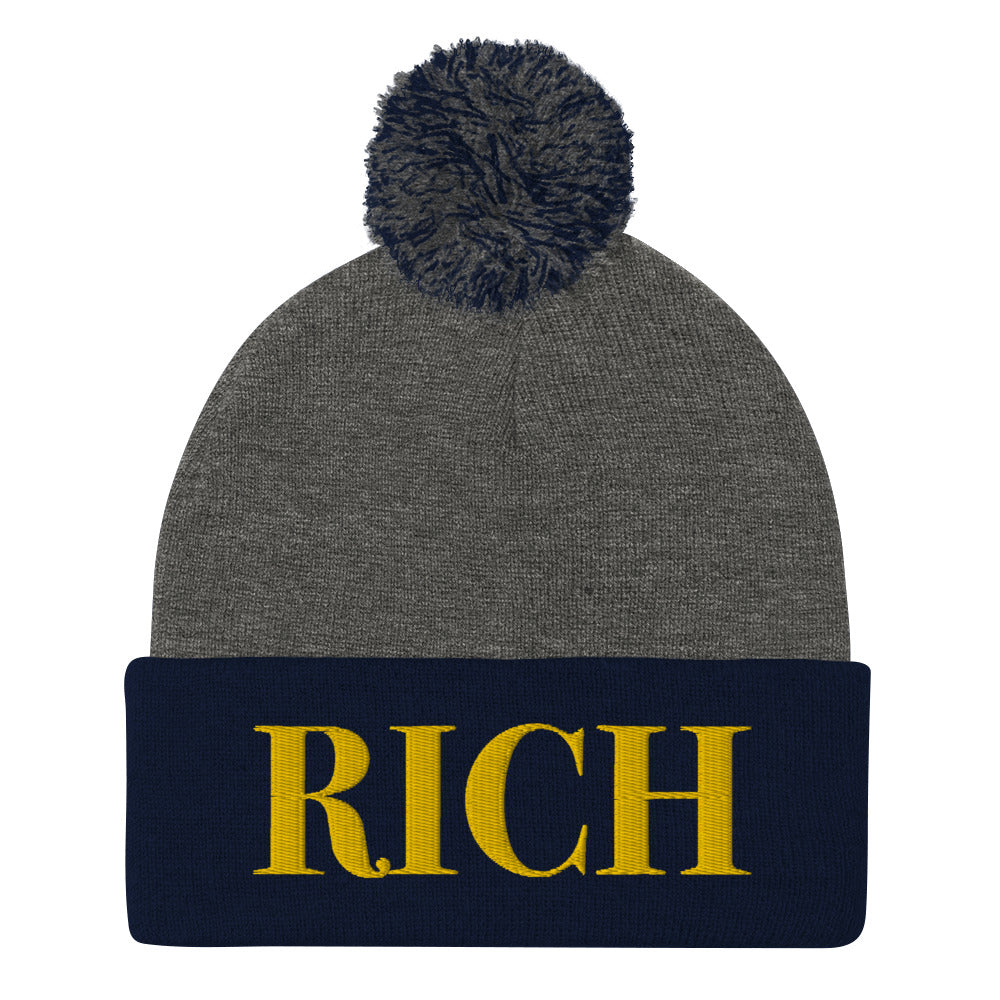 RICH BY XCLUSIF POETIX Pom-Pom Beanie