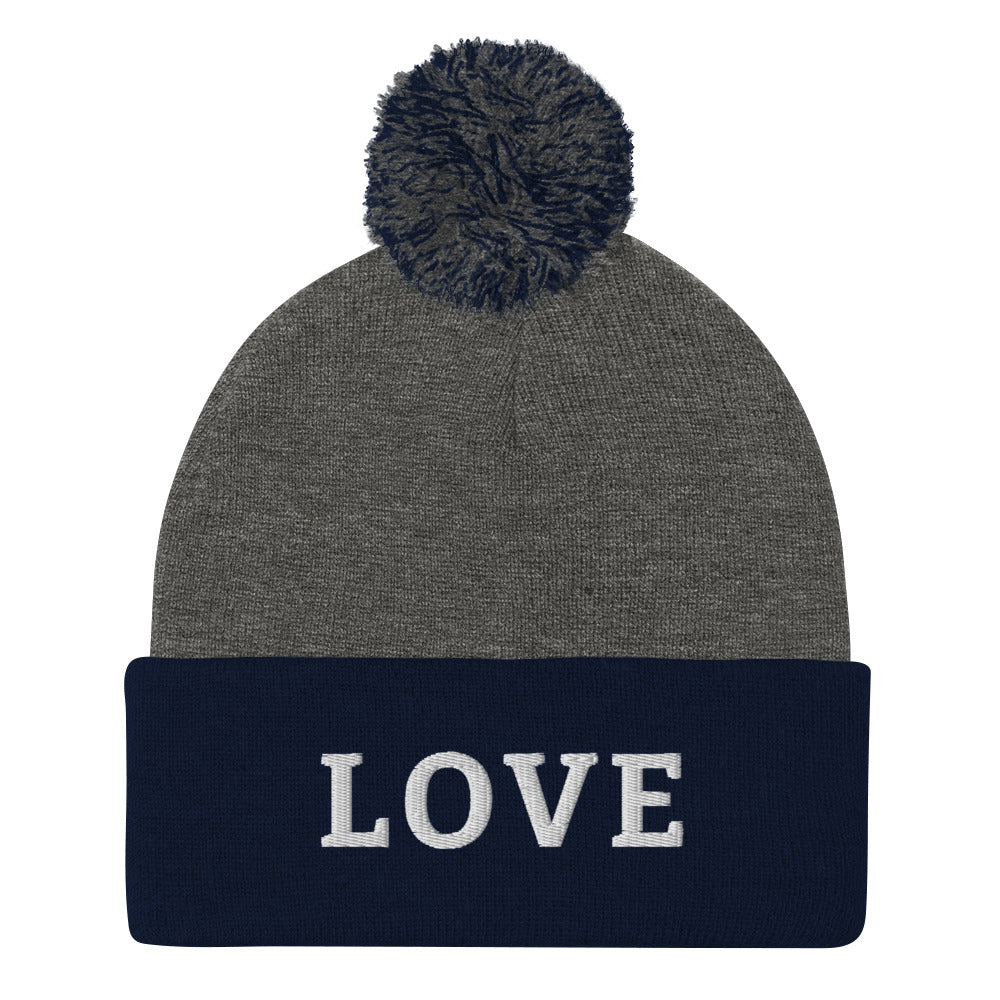 LOVE BY XCLUSIF POETIX Pom-Pom Beanie