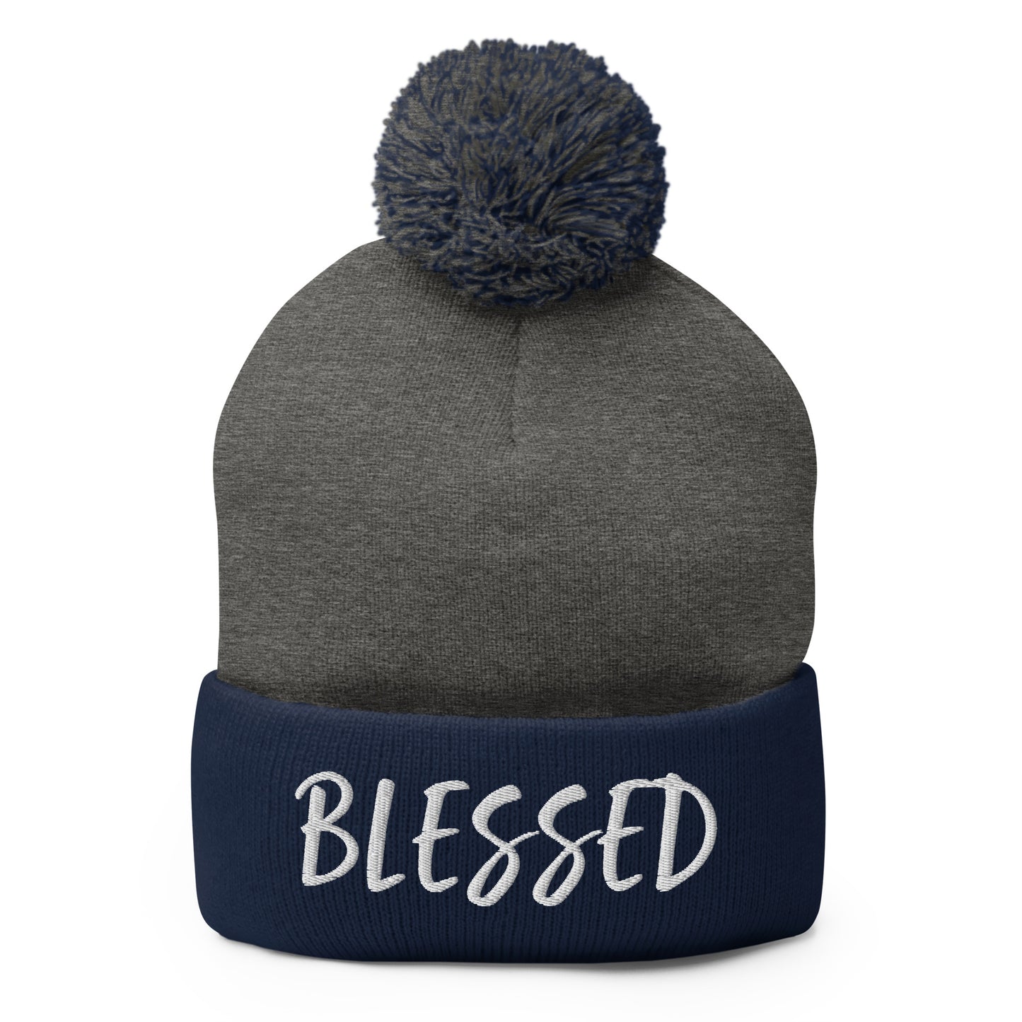 BLESSED BY XCLUSIF POETIX Pom-Pom Beanie