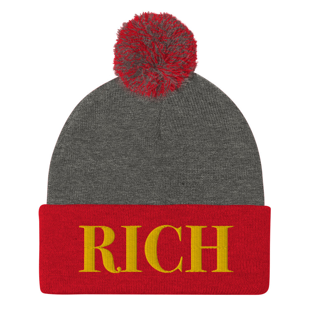 RICH BY XCLUSIF POETIX Pom-Pom Beanie