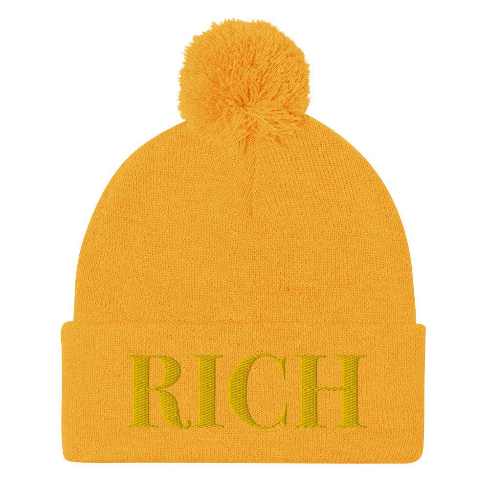 RICH BY XCLUSIF POETIX Pom-Pom Beanie