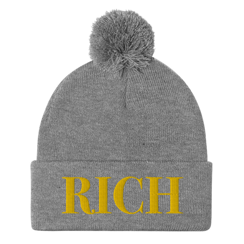 RICH BY XCLUSIF POETIX Pom-Pom Beanie