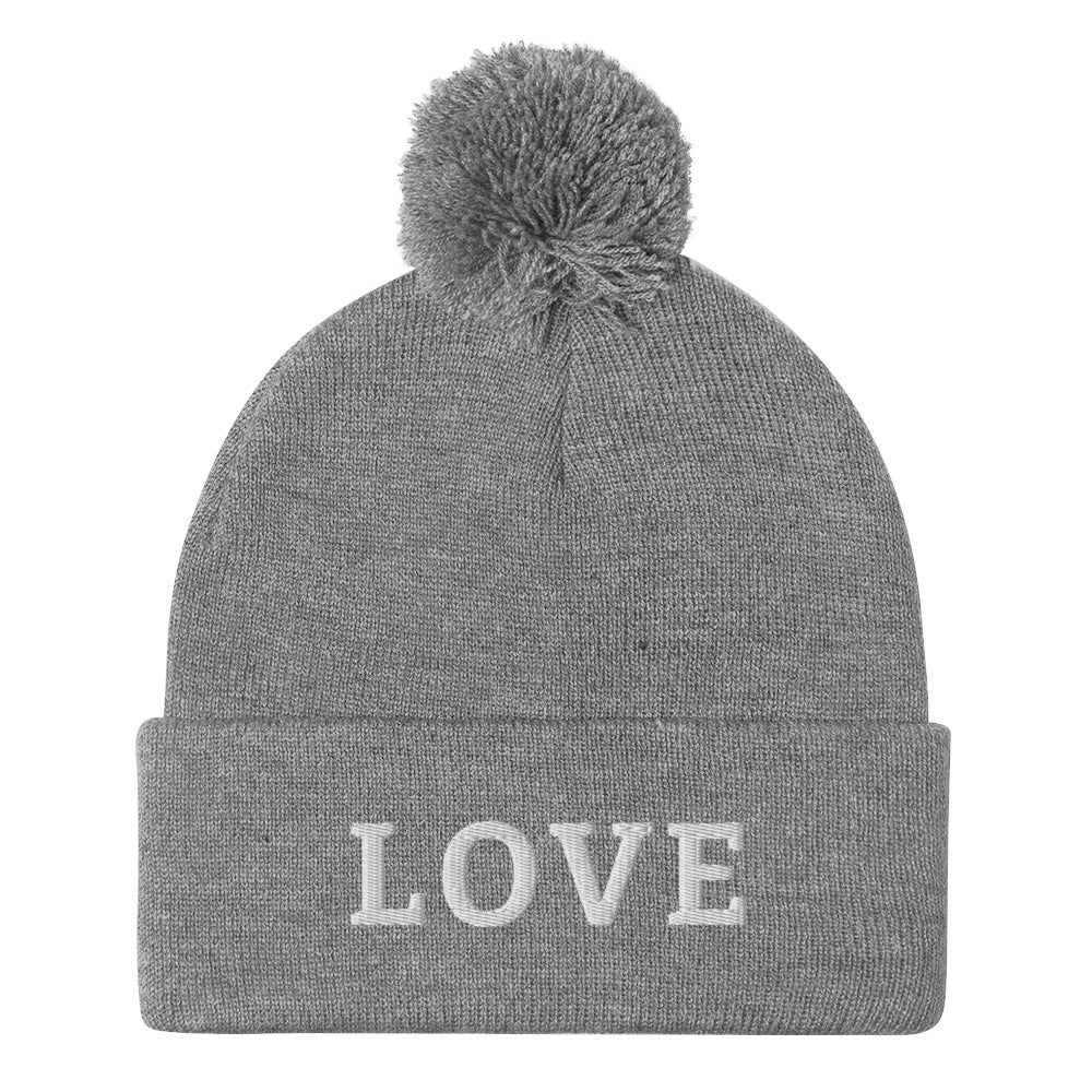 LOVE BY XCLUSIF POETIX Pom-Pom Beanie