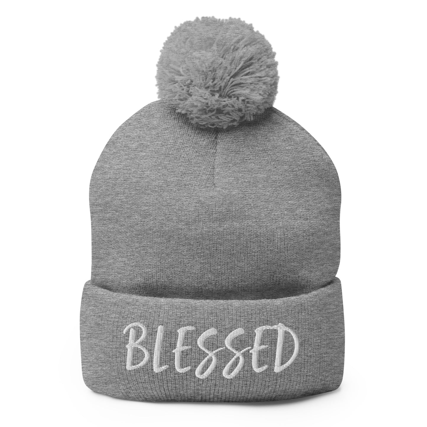 BLESSED BY XCLUSIF POETIX Pom-Pom Beanie