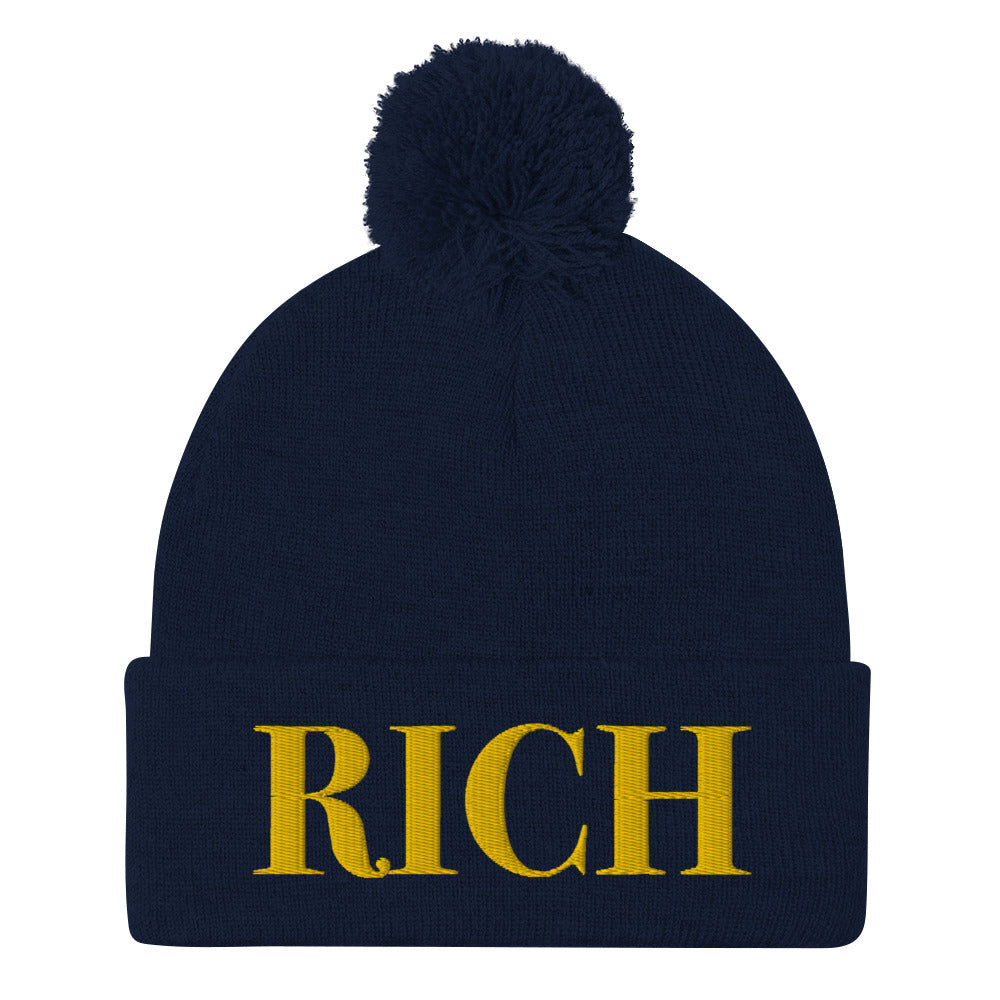 RICH BY XCLUSIF POETIX Pom-Pom Beanie