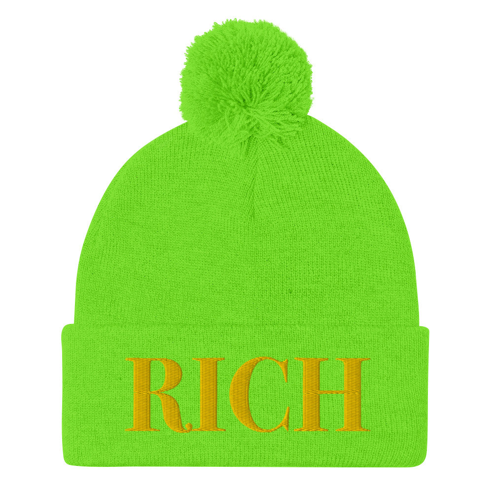 RICH BY XCLUSIF POETIX Pom-Pom Beanie