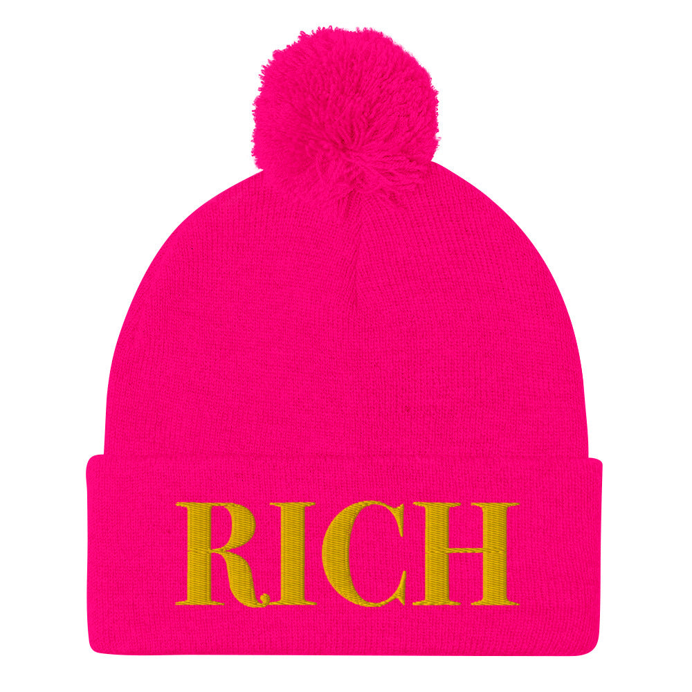 RICH BY XCLUSIF POETIX Pom-Pom Beanie