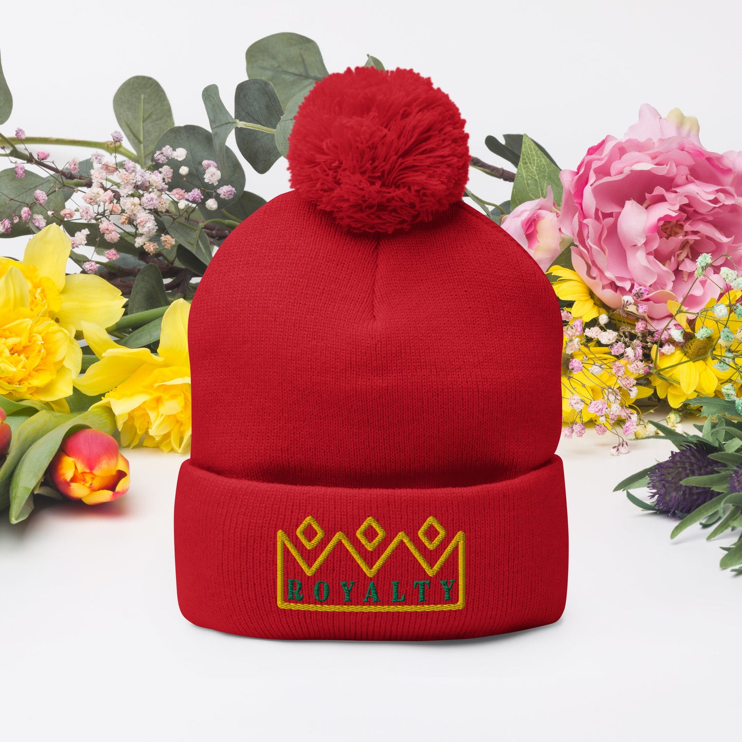 ROYALTY BY XCLUSIF POETIX Pom-Pom Beanie