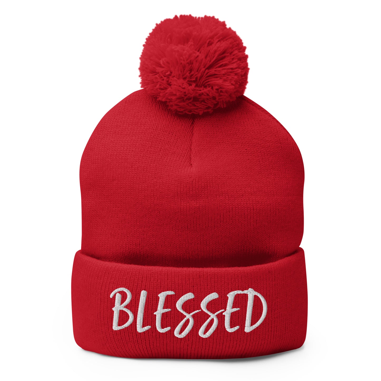 BLESSED BY XCLUSIF POETIX Pom-Pom Beanie