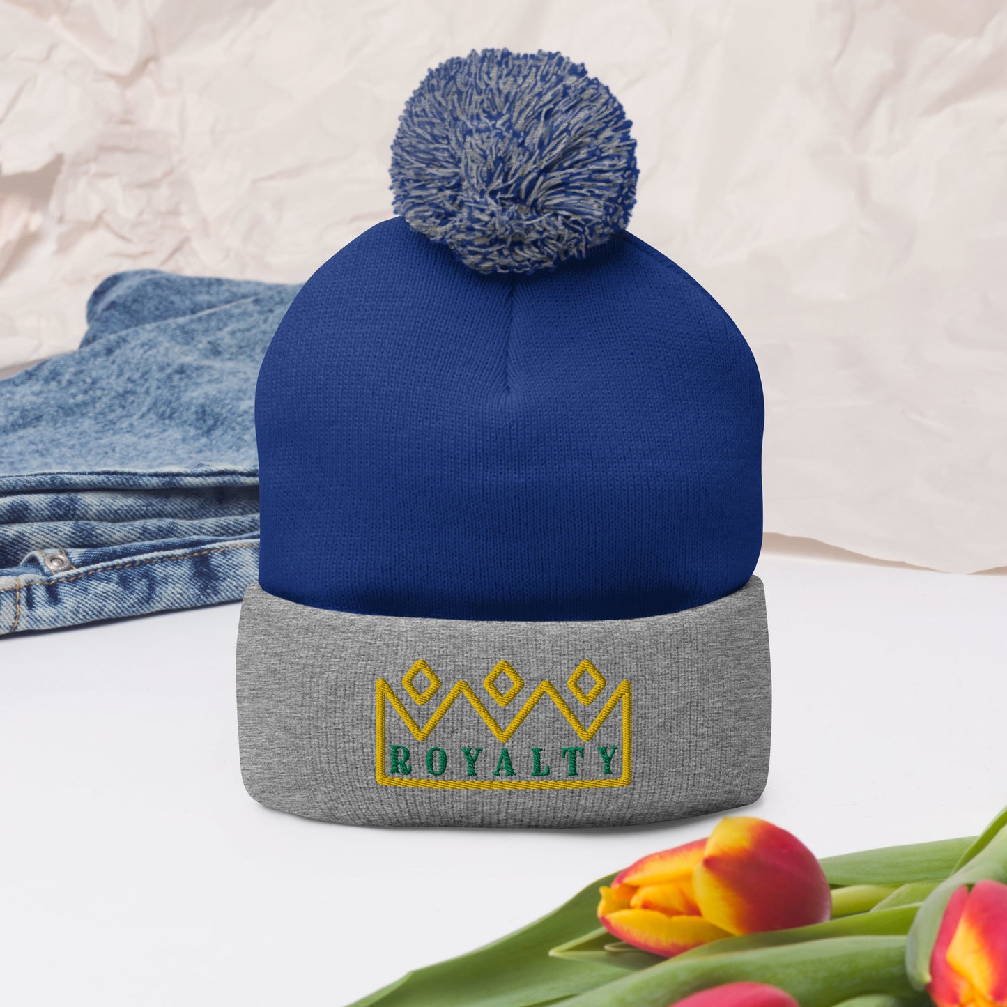 ROYALTY BY XCLUSIF POETIX Pom-Pom Beanie